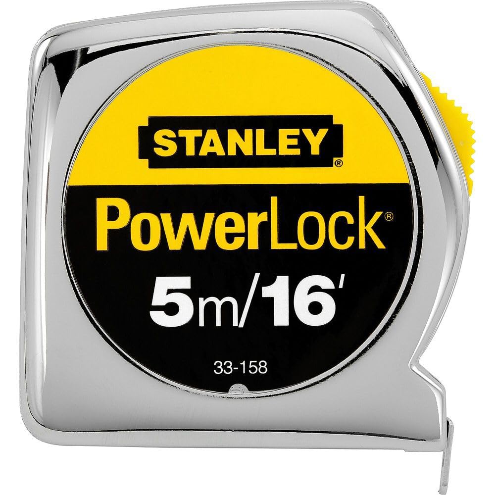 STANLEY PowerLock medición en madera demostrando estabilidad y facilidad