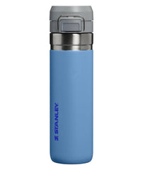 STANLEY Quick Flip GO botella azul sky vista frontal muestra tamaño y acabado resistente