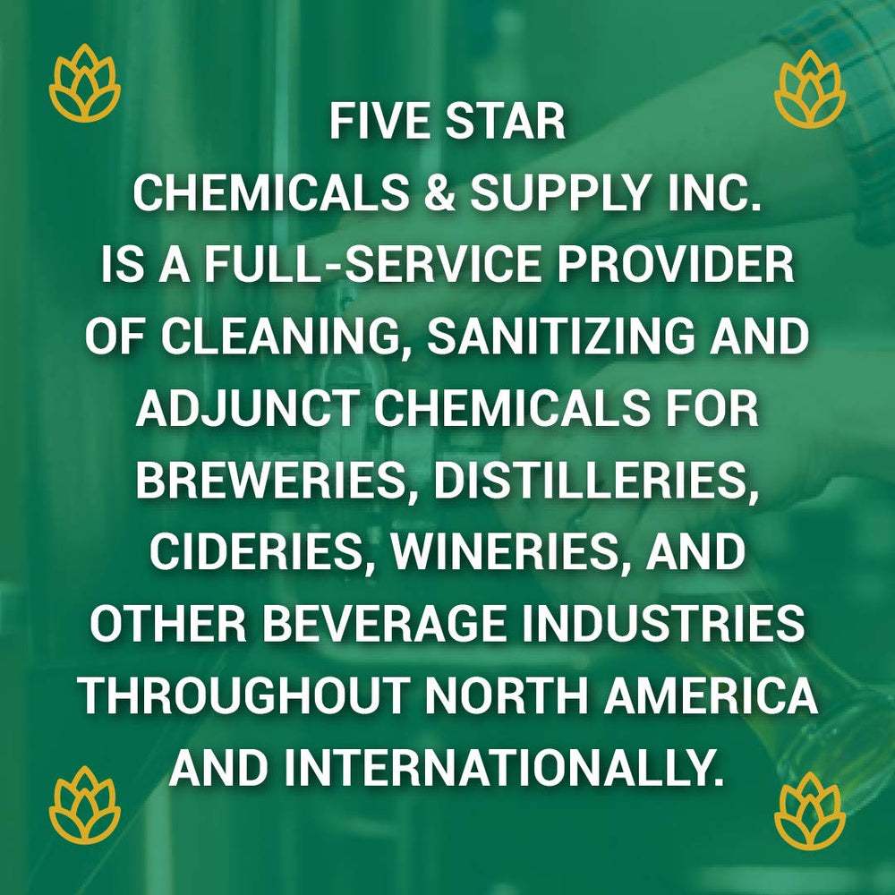 Homebrewer using STAR SAN at a brew station to maintain sanitary equipment