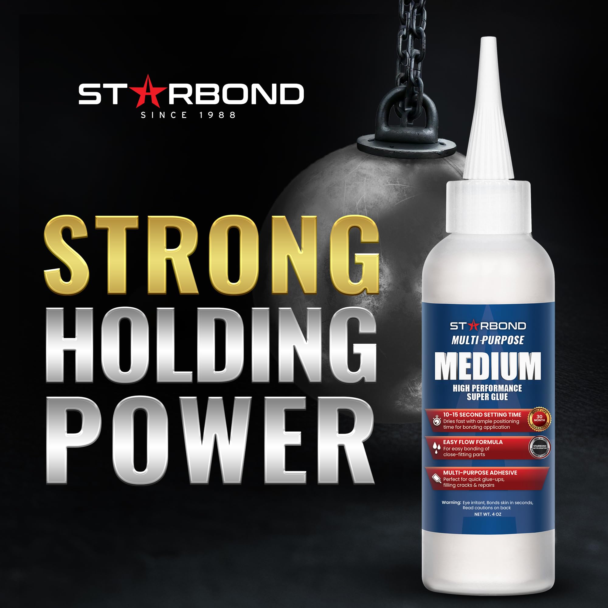 STARBOND glue being applied to a wood joint providing strong, quick bonding for woodworking