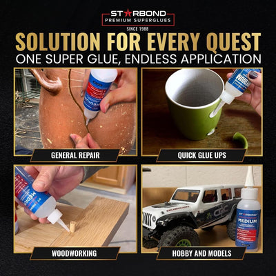STARBOND drop of adhesive texture showing medium viscosity for balanced flow and gap filling