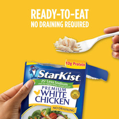 StarKist chicken on salad, adds protein and low-sodium benefit