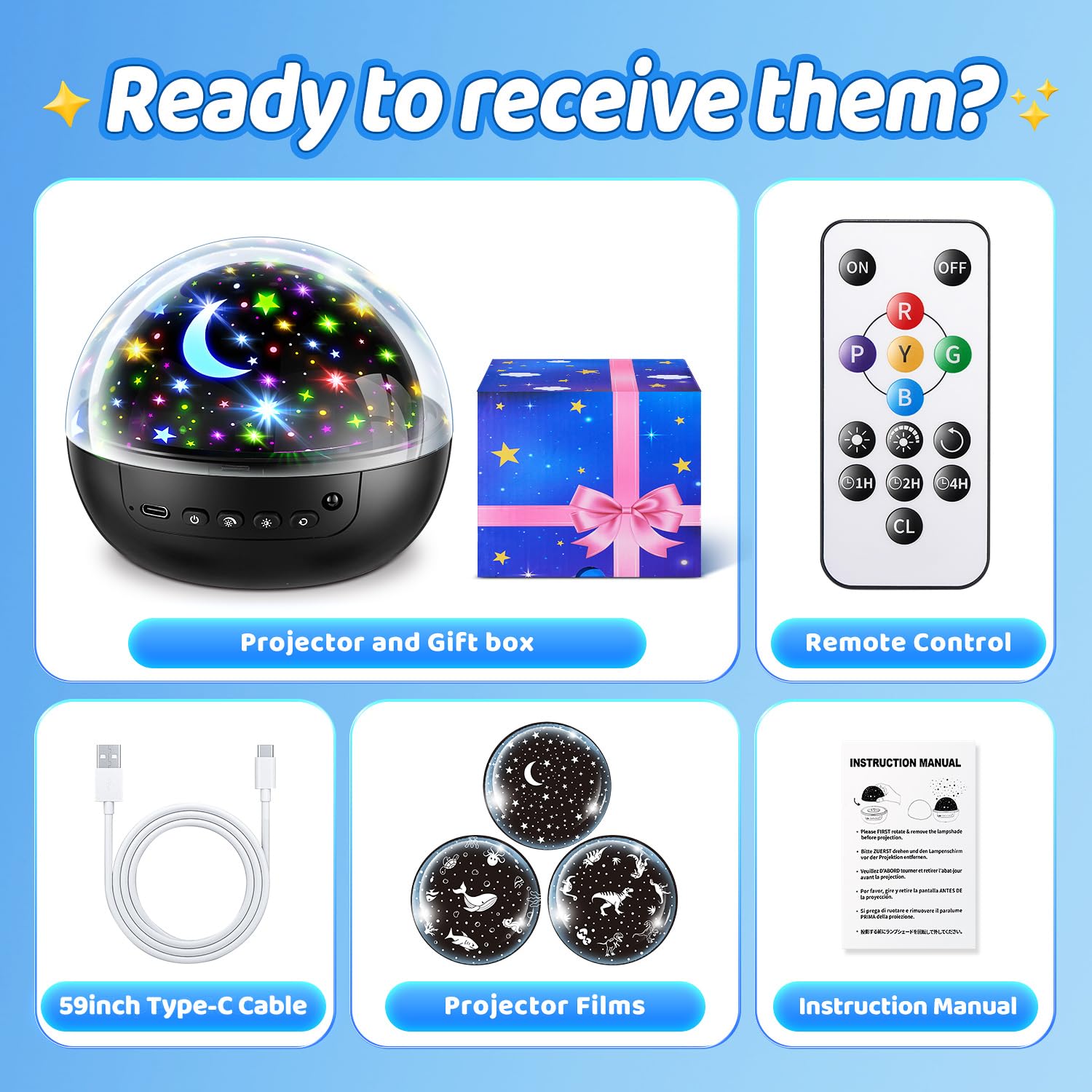 Staryou embalaje de regalo listo para cumpleaños y sorpresas