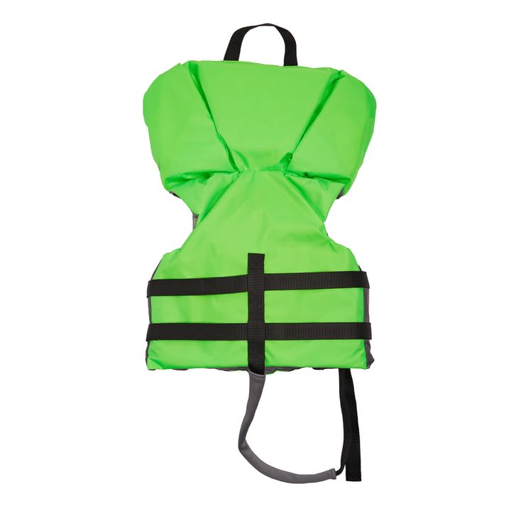STEARNS close-up of rescue handle and heads-up neck cushion for quick lifting