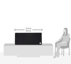 SteelSeries QcK underside rubber base detail demonstrating non-slip stability during gameplay