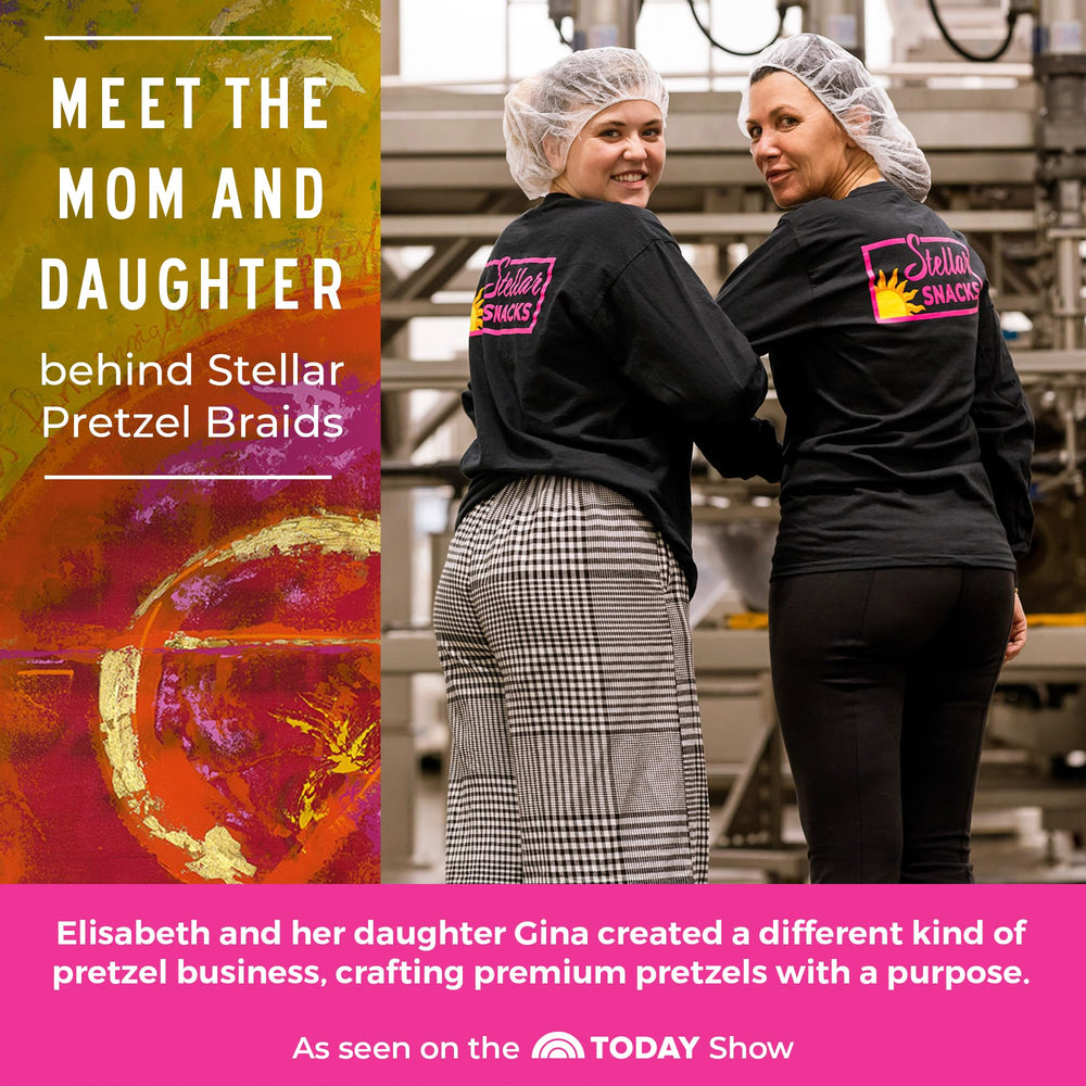 Stellar Snacks etiqueta con ingredientes no-GMO y certificación kosher