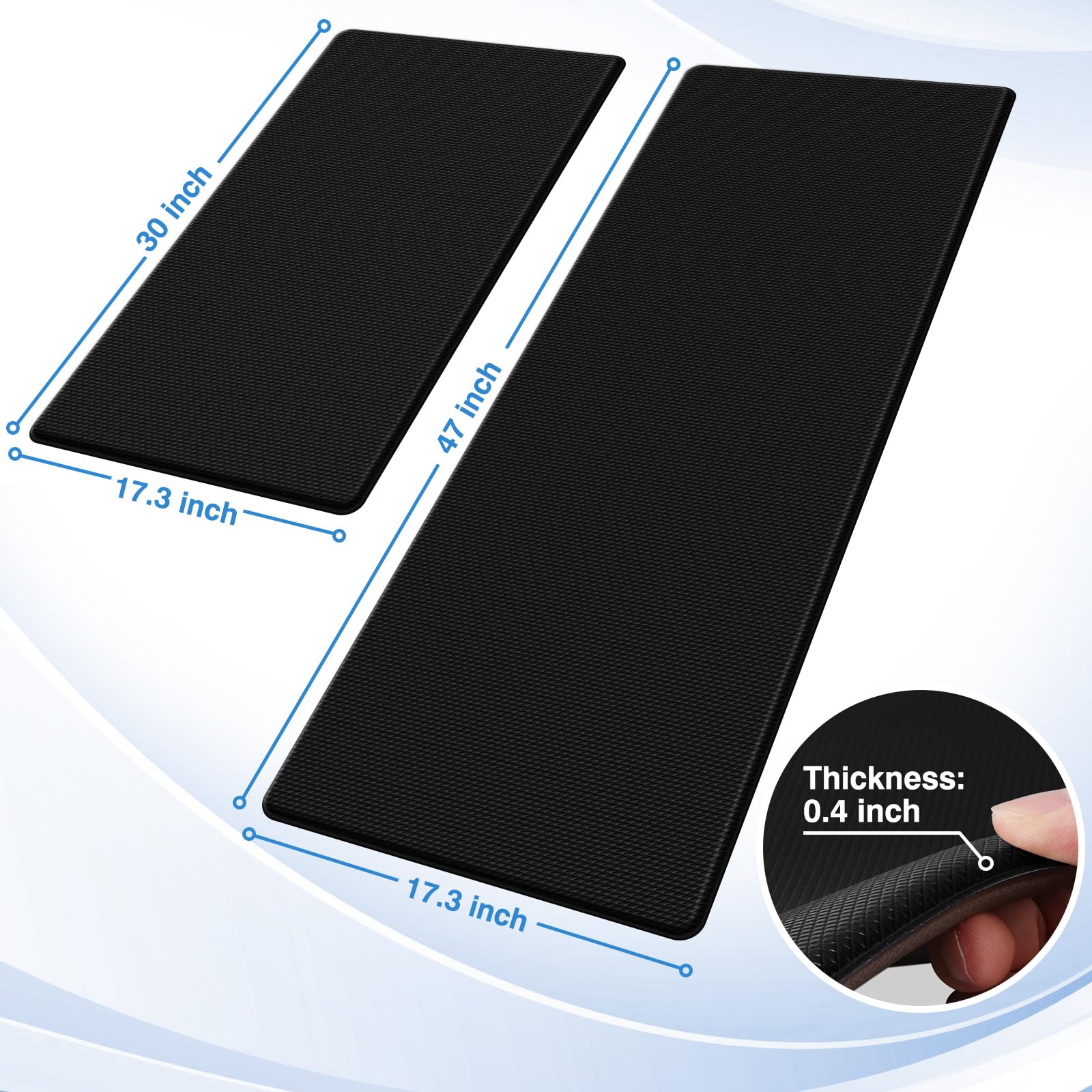 StepRite primer plano de textura superior resistente a manchas, limpieza fácil