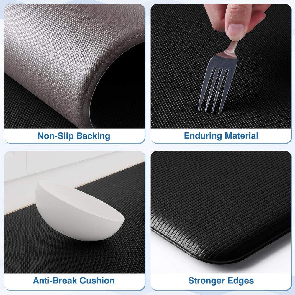 StepRite perfil que muestra grosor de 0.4 pulg y soporte duradero