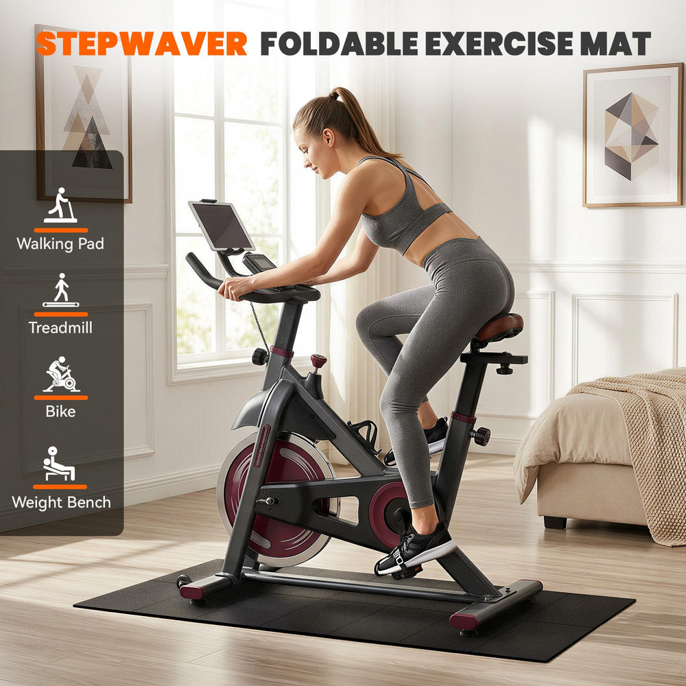 Stepwaver alfombra bajo caminadora reduce ruido y protege suelos