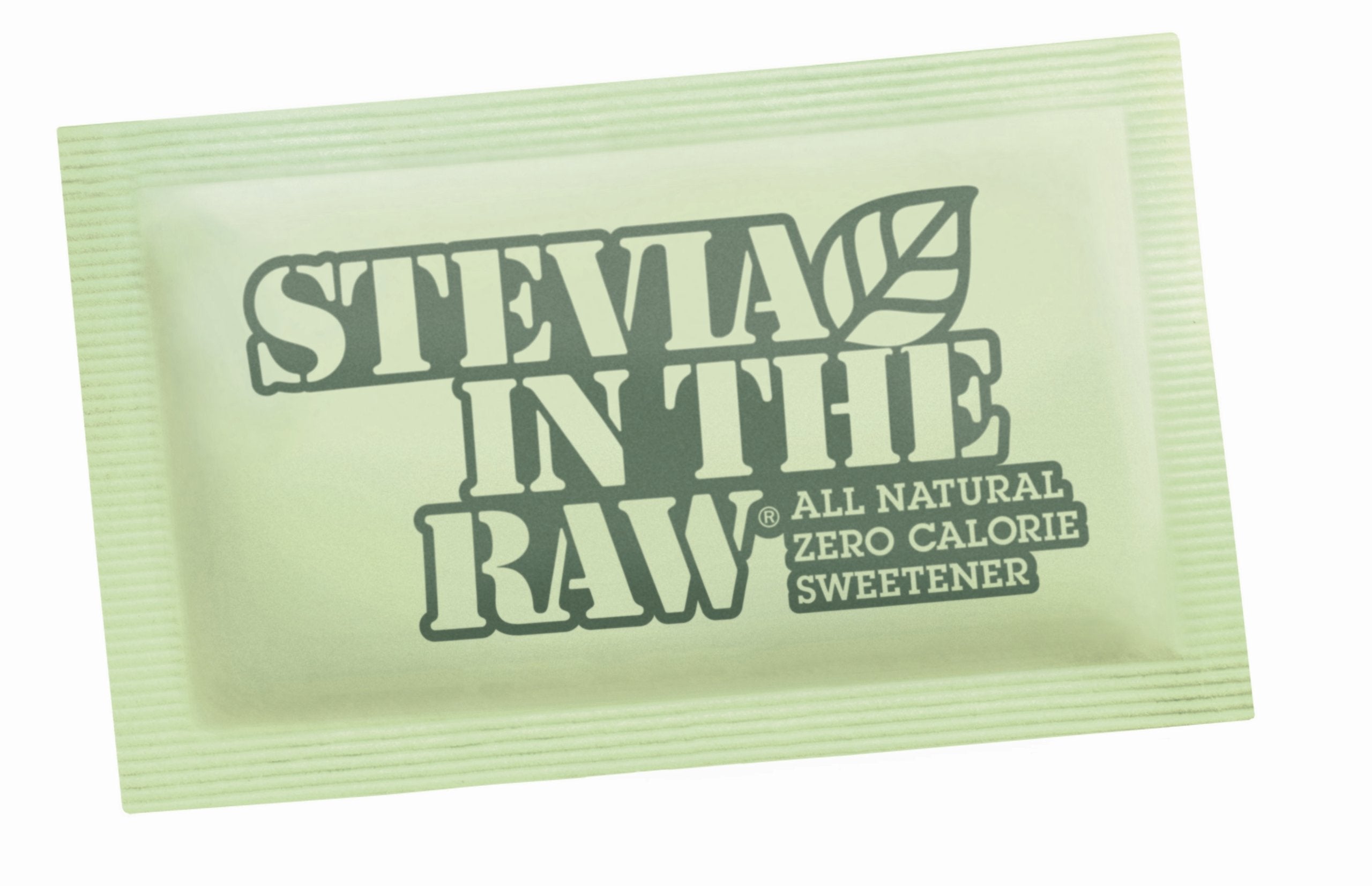 Stevia in the Raw frente del paquete muestra cantidad y conveniencia