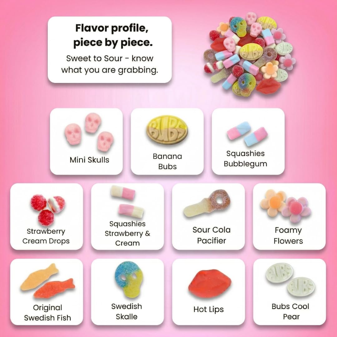 STEYDA primer plano Squashies Bubblegum mostrando suavidad cremosa