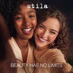 stila wing application on eyelid showing sharp wing and lasting definition