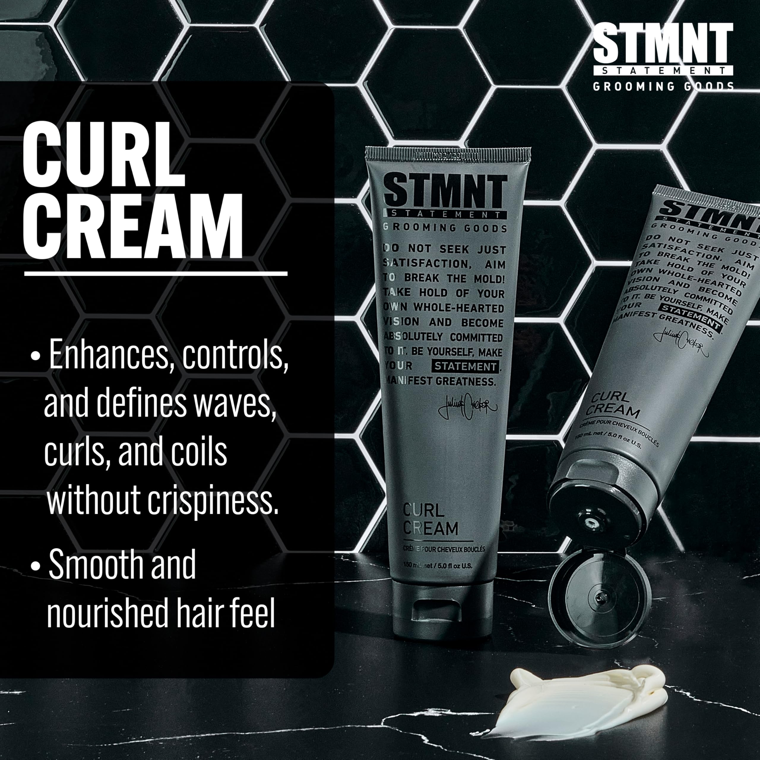 STMNT crema en manos aplicación muestra fácil manejo y absorción