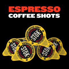 STOK frasco abierto con shot listo para verter y facilidad