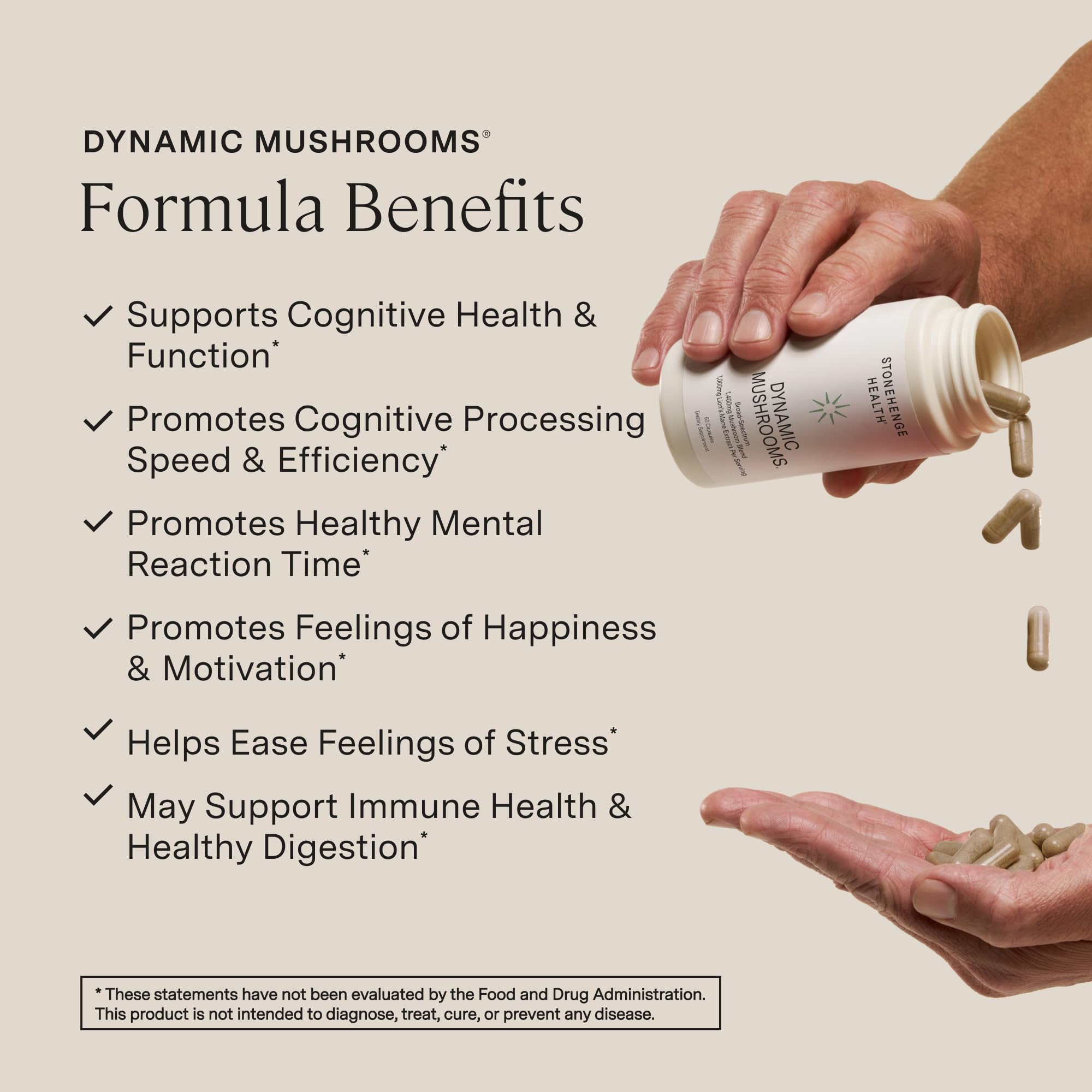 Stonehenge Health capsule close-up highlighting concentrated extract benefits