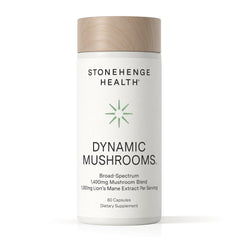 Stonehenge Health bottle front showing product name and benefits