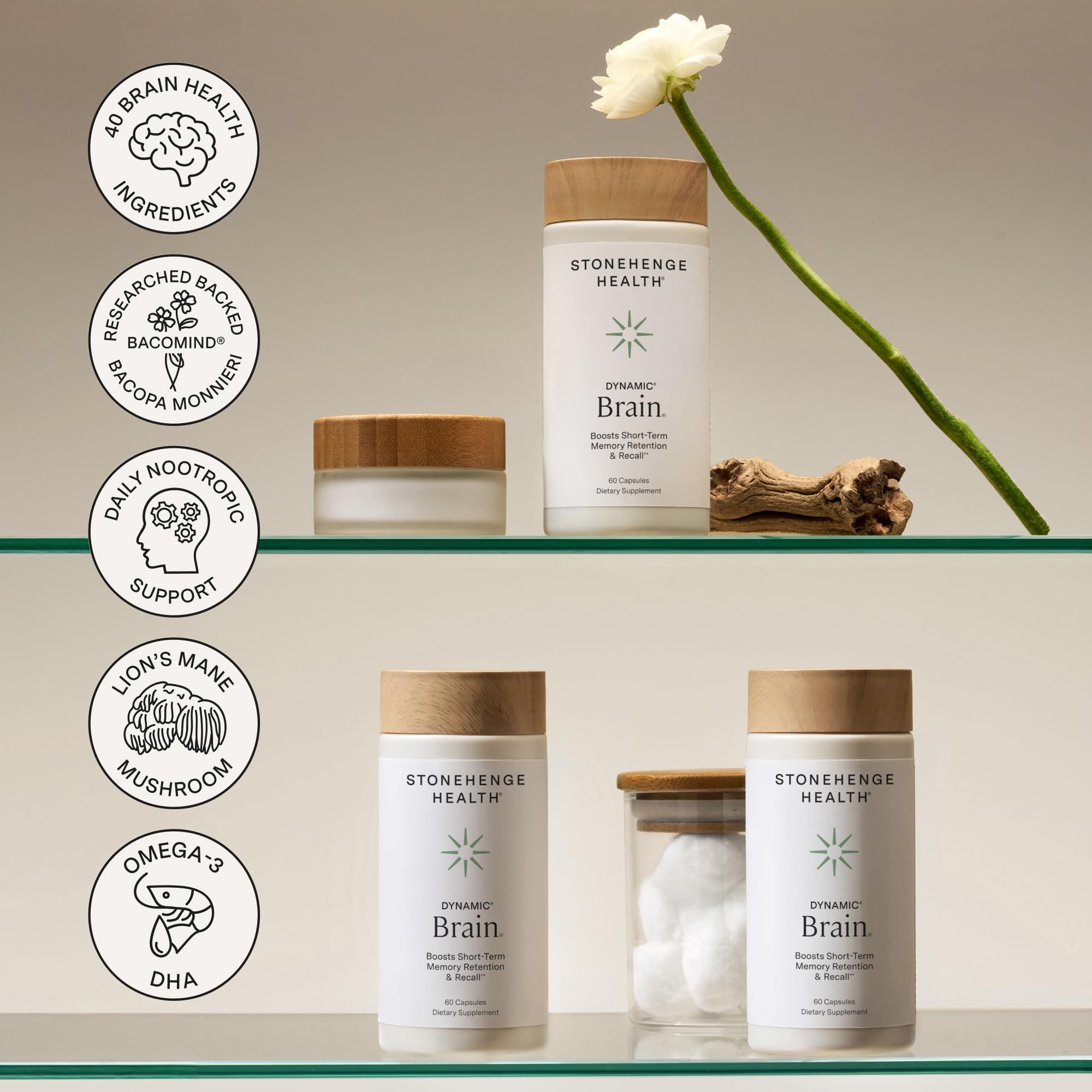 Stonehenge Health product on desk to suggest focus and daily use