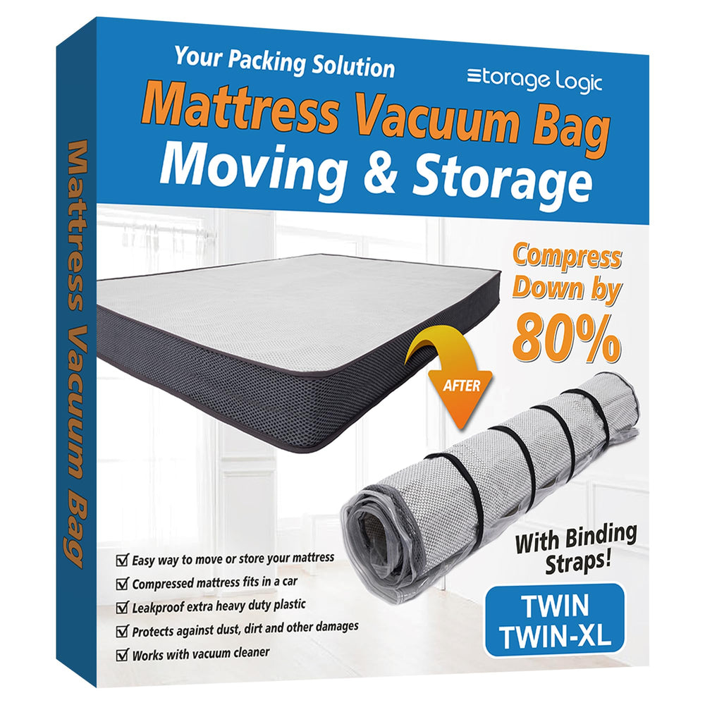 Storage Logic frente del empaque mostrando la bolsa transparente y su tamaño