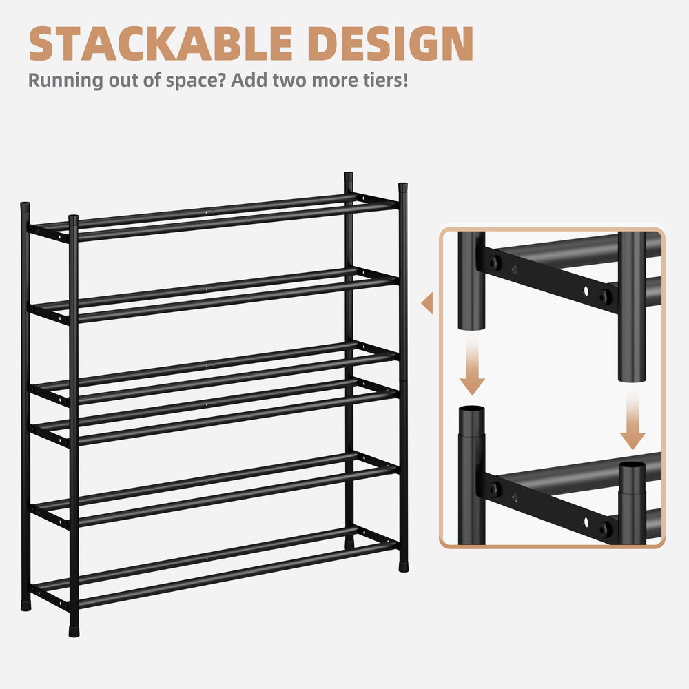 STORAGE MANIAC rack placed in entryway demonstrating organized daily access