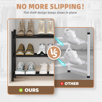 STORAGE MANIAC non-slip feet and anti-tip hardware ensuring stable placement