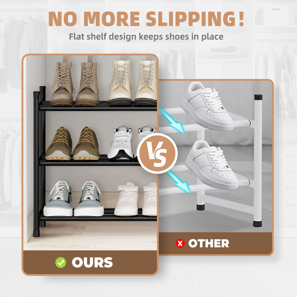 STORAGE MANIAC non-slip feet and anti-tip hardware ensuring stable placement