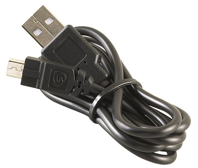 Streamlight MicroStream micro-USB charging port closeup, quick recharge convenience
