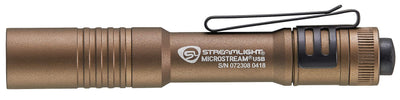Streamlight MicroStream side next to ruler for scale, compact carry benefit