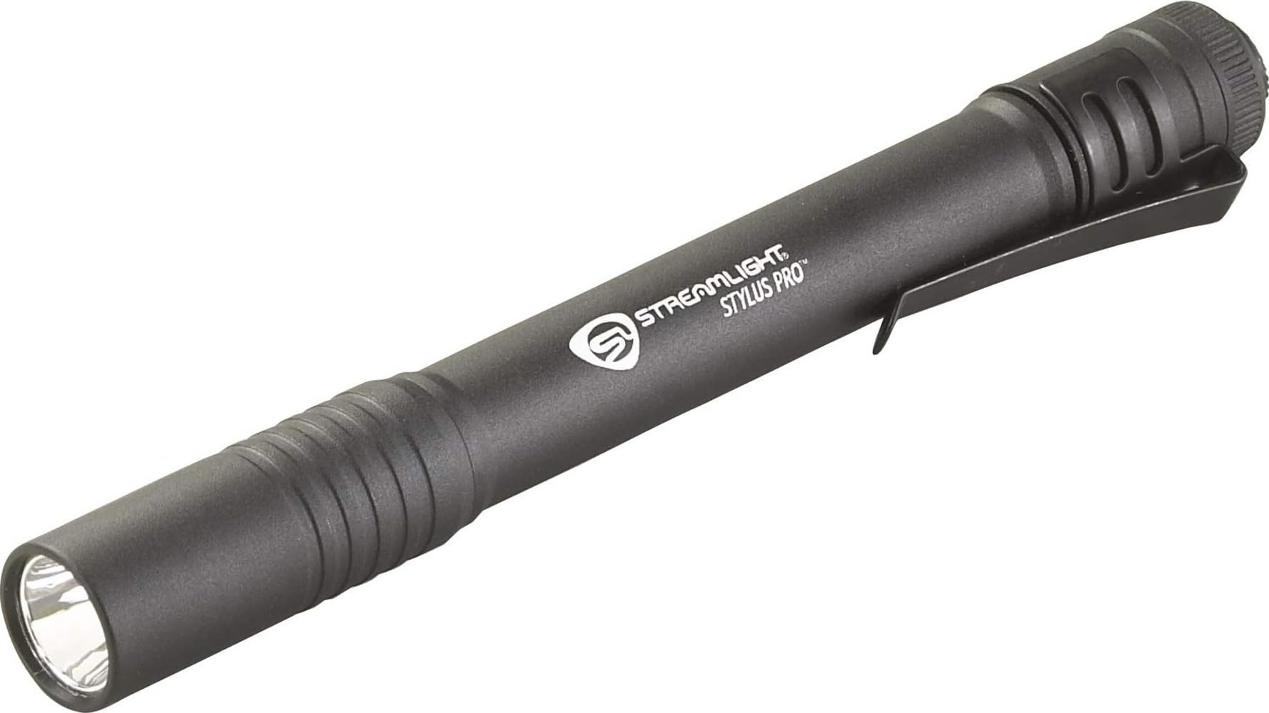 Streamlight Stylus Pro vista frontal mostrando diseño compacto y luz potente