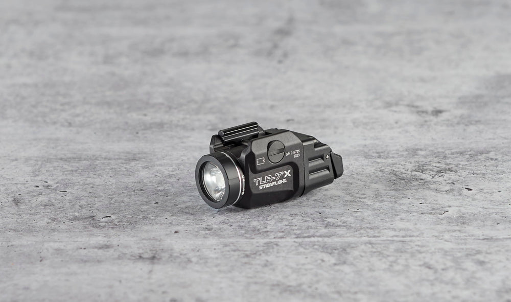 Streamlight TLR-7 X BOROFLOAT glass lens close-up highlighting impact resistance