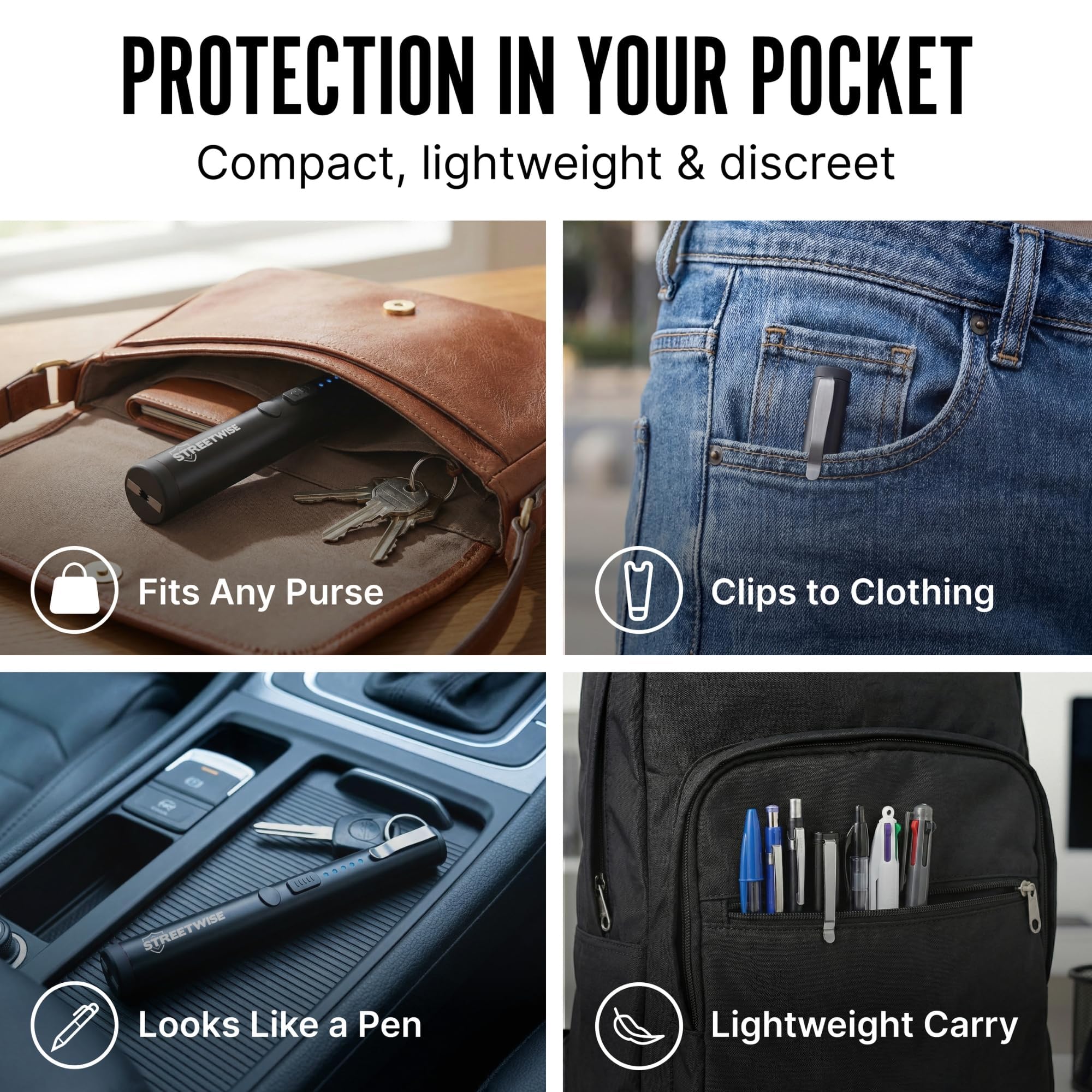 Streetwise micro-USB charging port ready to recharge pen quickly