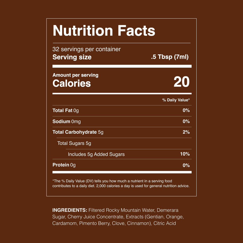 Strongwater label detail highlighting ingredients and SIP Awards recognition for quality