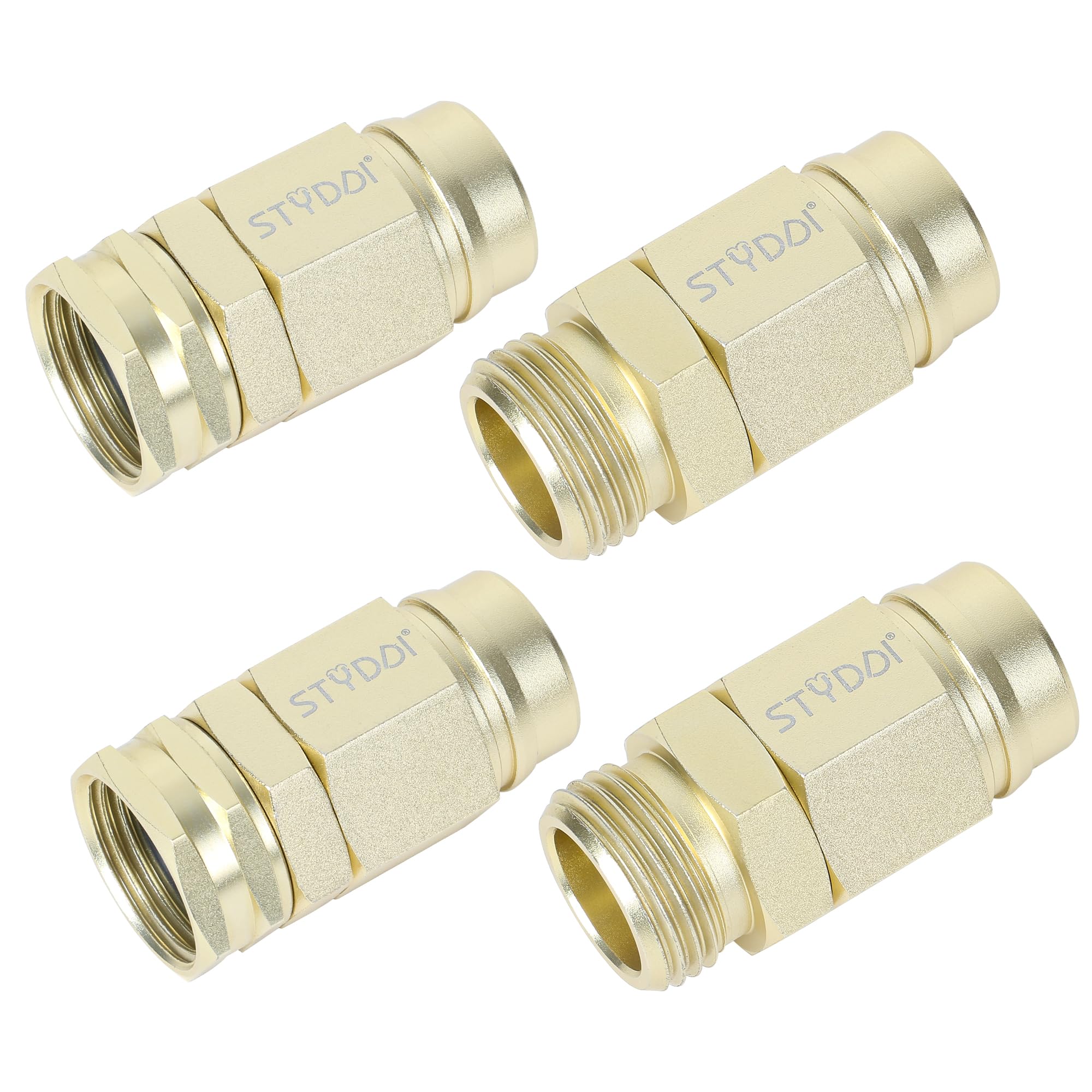 STYDDI conector frontal mostrando acabado robusto y durabilidad