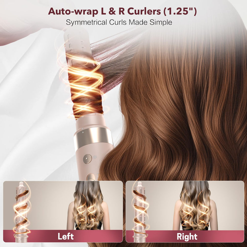 StyleVibe barril auto-wrap izquierdo creando ondas fáciles y ahorro de tiempo