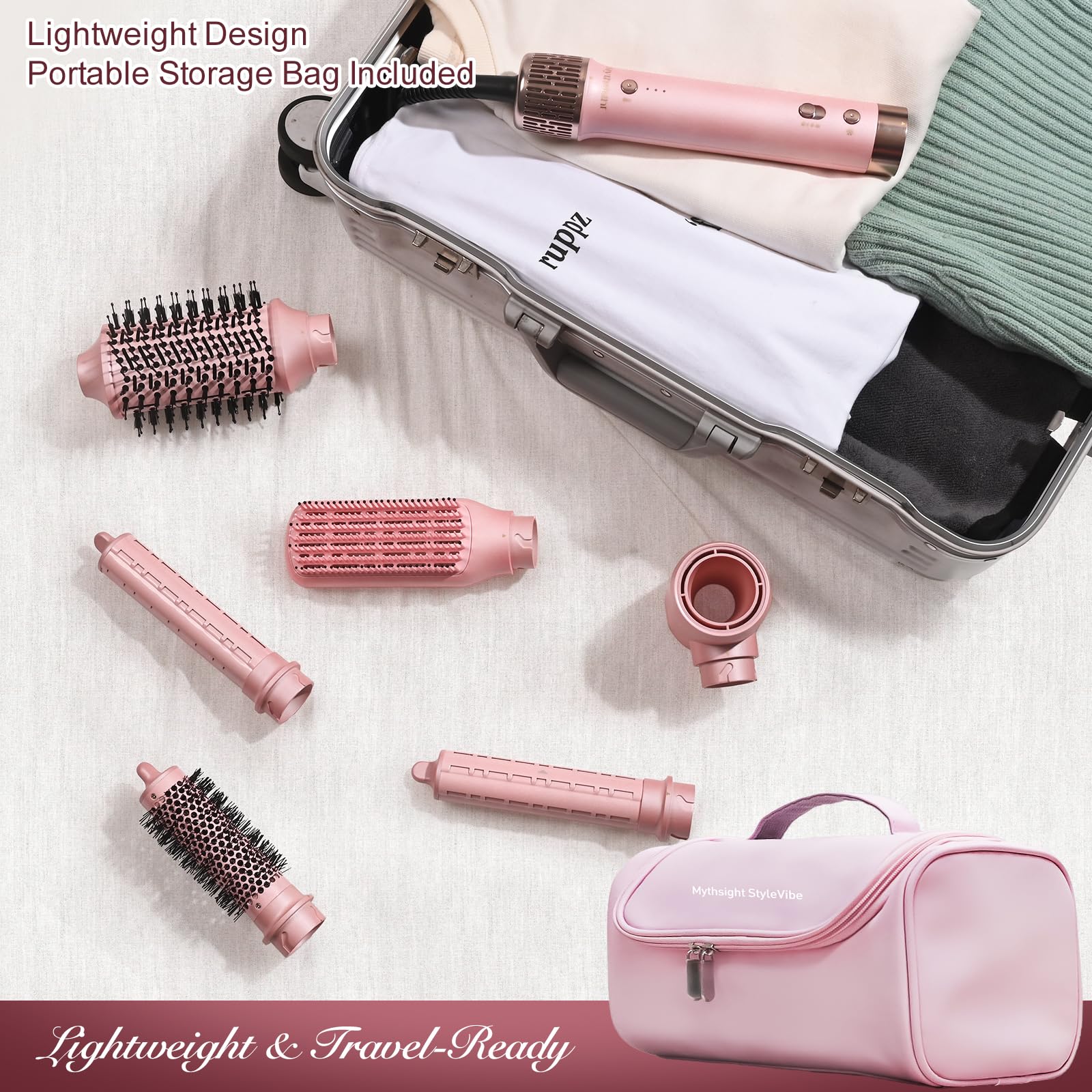 StyleVibe travel bag and heat-resistant glove packaged for safe portable styling