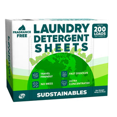 Sudstainables front box showing compact packaging and eco benefit