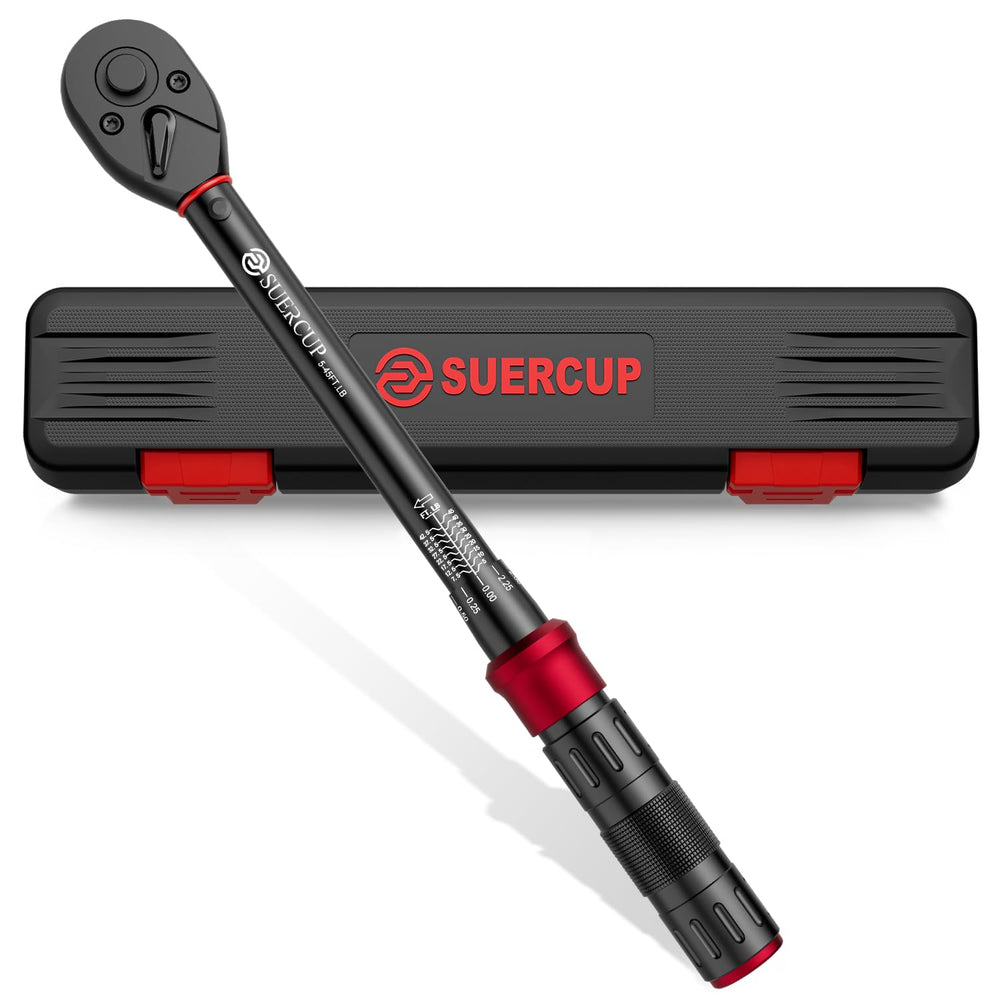 SUERCUP vista frontal de la llave dinamométrica mostrando su longitud y acabado resistente