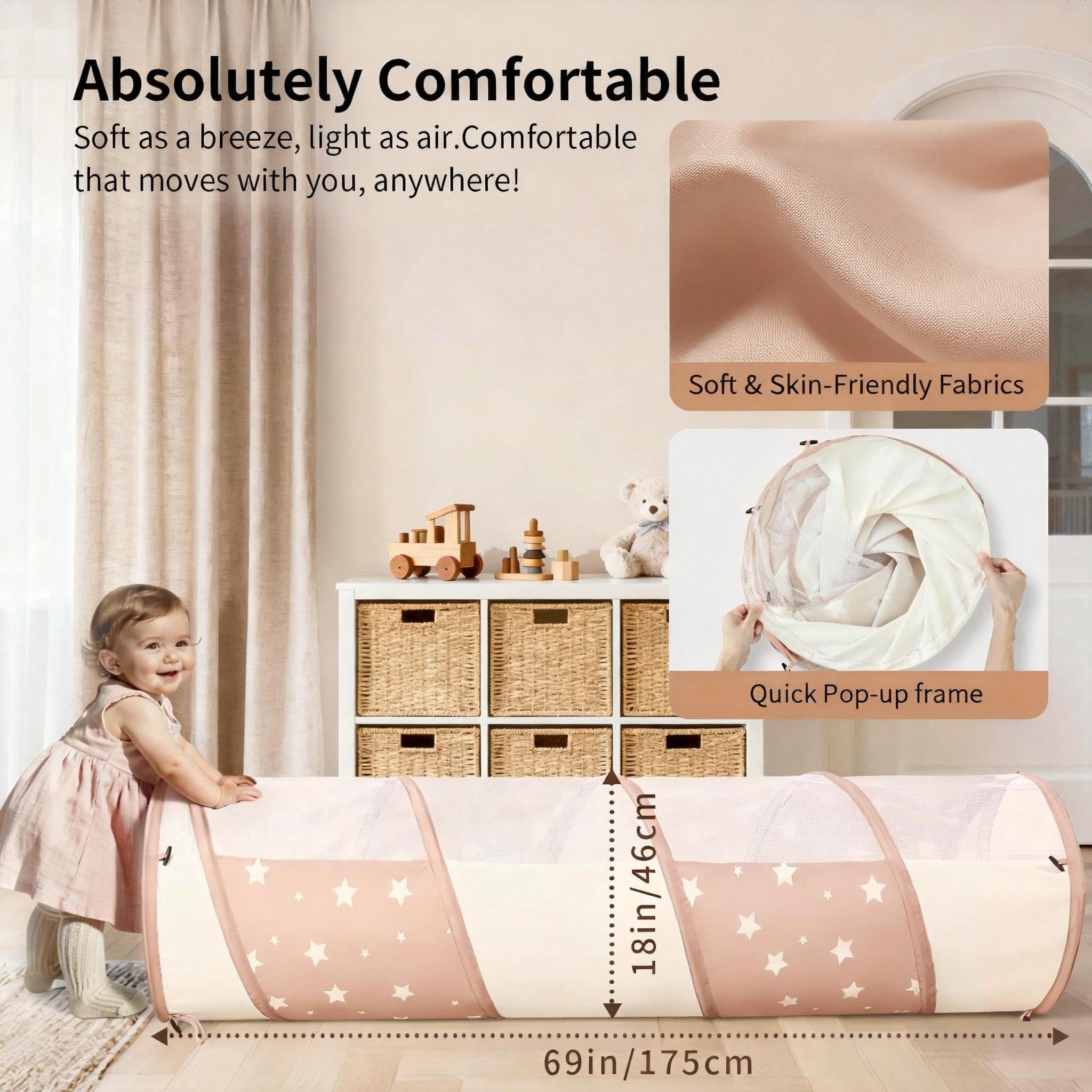 Sumbababy detalle de la textura suave que protege la piel del bebé