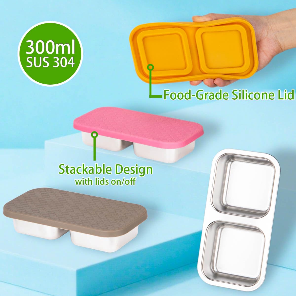 SUMERX interior con dos compartimentos para separar alimentos
