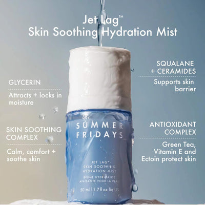 Summer Fridays travel-size products lined up offering compact skincare and easy packing benefits