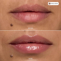 Summer Fridays muestra de Vanilla con brillo transparente inmediato