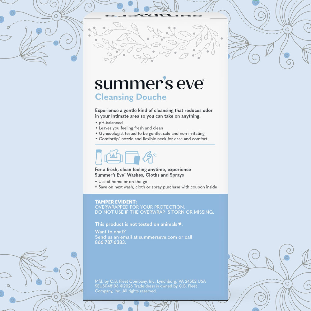 Summer's Eve producto en ambiente de baño que transmite frescura y confianza femenina