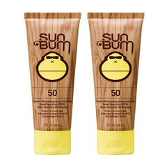 Sun Bum envase frontal mostrando SPF 50 y beneficios hidratantes