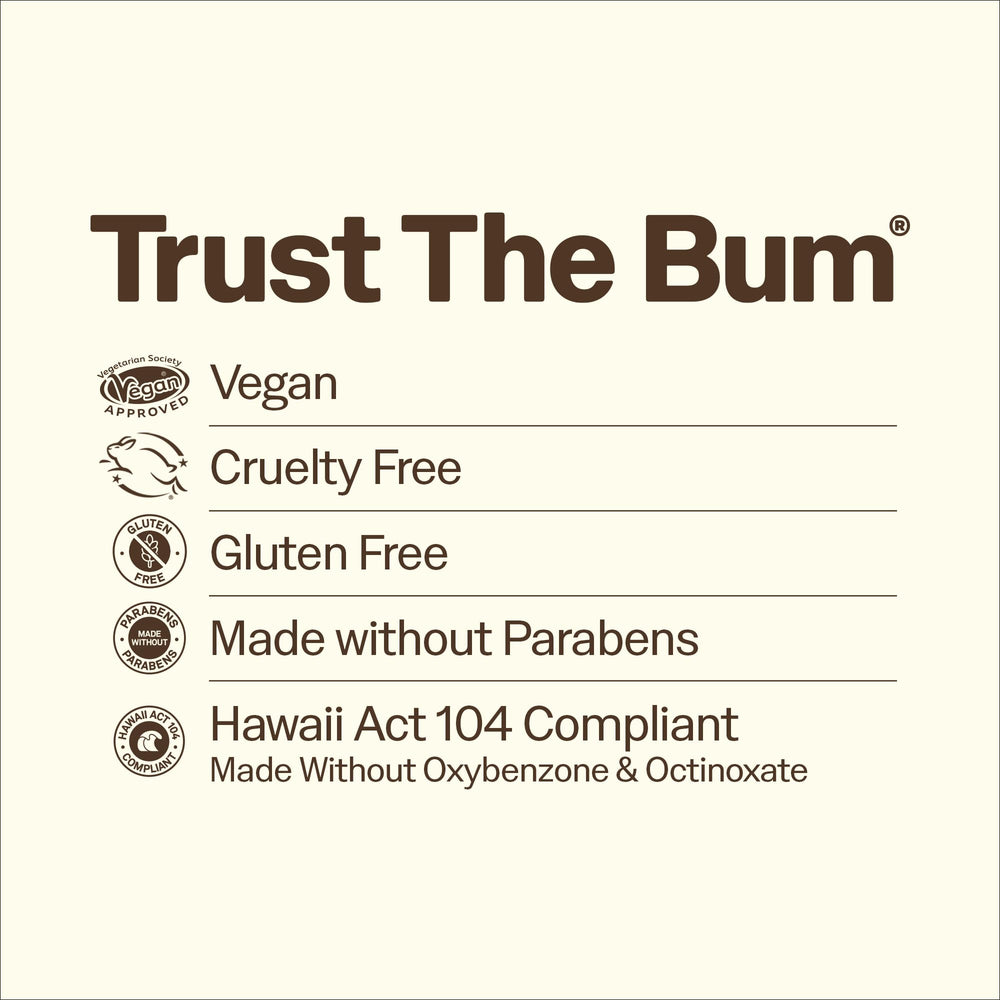 Comparación de tamaño del stick Sun Bum en la mano para llevar fácil