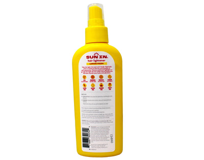 Sun In etiqueta con ingredientes y uso para confianza del consumidor