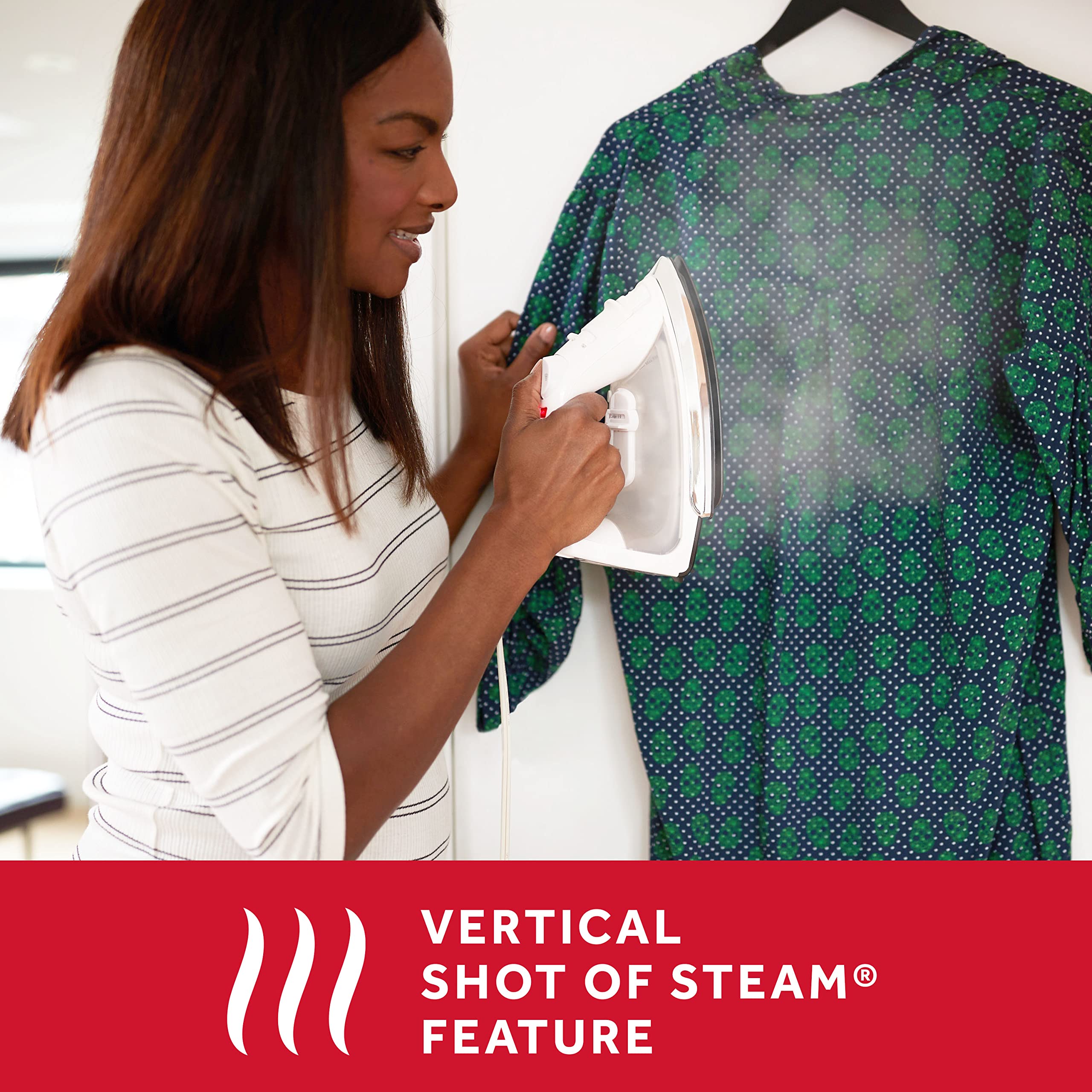 Sunbeam demostración de disparo de vapor vertical para prendas colgadas