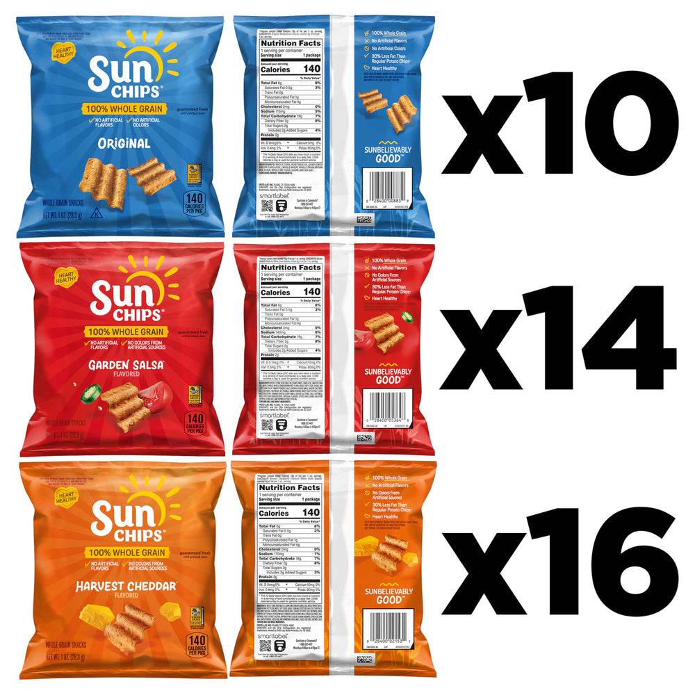 SunChips detalle de la textura ondulada y crujiente que conserva sabor