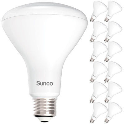 Sunco empaque frontal pack de 12 mostrando aspecto y beneficios de ahorro