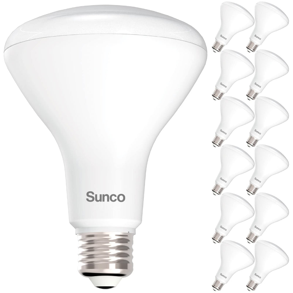 Sunco vista frontal del pack de 12 BR30, ahorro inmediato
