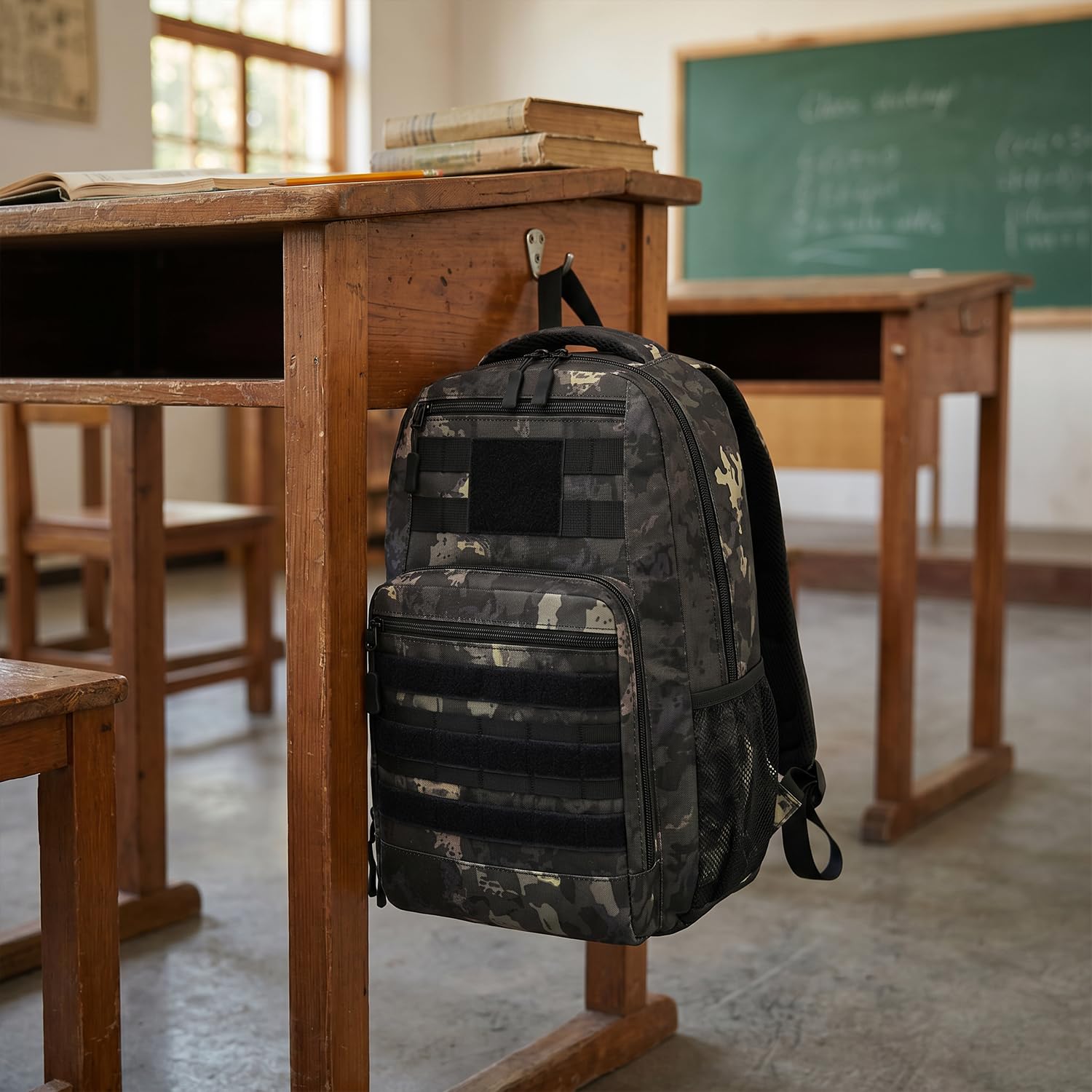 SunForMorning child wearing backpack outdoors showing practical everyday use benefit