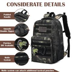 SunForMorning MOLLE webbing close-up for customizable gear attachment benefit